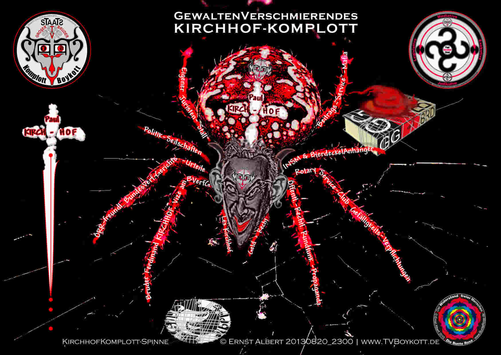 Spinne des Kirchhof-Komplotts